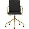 Activeshop Biuro kėdė su ratukais QS-OF211G Gold Juodas