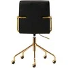 Activeshop Biuro kėdė su ratukais QS-OF211G Gold Juodas