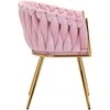 Activeshop Fotelis 4Rico QS-GW06G Velvet Rožinė