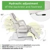Habys Elektrinis kosmetologinis krėslas Laris Touch Core baltas