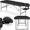 Habys Masažo stalas Aero Alu 70 Vinyl Flex K015, juodas