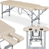 Habys Masažo stalas Chiro Ultralux 19 Alu Vinyl Flex K033, smėlio spalvos