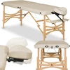 Habys Masažo stalas Panda Light Wood 60 Vinyl Flex K033, smėlio spalvos