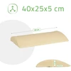 Habys Pusiau apvali juosmens pagalvėlė 40x25x5 K533 smėlio spalvos