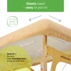 Habys Vientisa frotė staltiesė sulankstomiems stalams – 60/165 cm, smėlio spalvos
