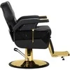 Activeshop Hair System New York kirpėjo kėdė aukso juoda