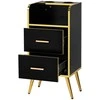 Activeshop Kirpėjo reikmenų spintelė Gabbiano Trix Gold Juodas