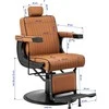 Activeshop Kirpyklos kėdė Barber Chair Gabbiano Visionerio Biege Juodas