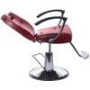 Kirpyklos kėdė PROFESSIONAL BARBER CHAIR HEKTOR BRUSSEL CHERRY