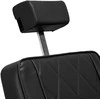 Activeshop Kirpyklos barberio kėdė Hair System BM88066B juoda su juodu pagrindu