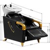 Activeshop Kirpyklos plautuvė Gabbiano C019G Gold Juodas