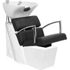 Activeshop Kirpyklos plautuvė GABBIANO PROFESSIONAL HAIRWASHER BRUSSEL Baltas BASE STRIP Juodas SEAT
