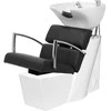 Activeshop Kirpyklos plautuvė GABBIANO PROFESSIONAL HAIRWASHER BRUSSEL Baltas BASE STRIP Juodas SEAT