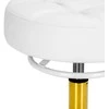 Activeshop Kosmetologinė meistro kėdutė Gabbiano D054G Gold and Baltas