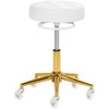 Activeshop Kosmetologinė meistro kėdutė Gabbiano D054G Gold and Baltas