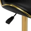 Activeshop Kosmetologinė meistro kėdutė Gabbiano Q-4599G Gold Juodas