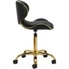 Activeshop Kosmetologinė meistro kėdutė Gabbiano Q-4599G Gold Juodas