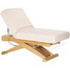 Activeshop Kosmetinė SPA lova „Sillon Siesta“ kreminės ir rudos spalvos