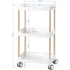 Activeshop Kosmetologinis vežimėlis 127 Baltas