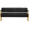 Activeshop Gabbio Avila laukiamojo sofa, aukso ir juodos spalvos