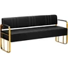 Activeshop Gabbio Avila laukiamojo sofa, aukso ir juodos spalvos