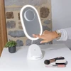 Makiažo veidrodis Lanaform LumiCharge su LED apšvietimu ir belaidžiu įkrovikliu baltas