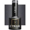 Activeshop Hibridinis nagų lakas Ocho Nails Gray, pilkas 606, 5 g
