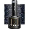 Activeshop Hibridinis nagų lakas Ocho Nails Color Gray, 607 tamsiai pilka, 5 g