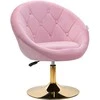Activeshop Pasukamas fotelis 4Rico QS-BL12G Velvet Rožinė