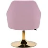 Activeshop Pasukamas fotelis 4Rico QS-BL14G Velvet Rožinė