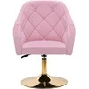 Activeshop Pasukamas fotelis 4Rico QS-BL14G Velvet Rožinė