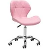 Activeshop Rožinė Kosmetologinė meistro kėdutė QS-06 Rožinė