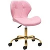 Activeshop Rožinė Kosmetologinė meistro kėdutė QS-06G Rožinė