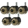 Activeshop „Roll Speed Duo“ stumiami taburetės ratukai, 5 vnt. rinkinys