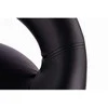 Restpro Baro kėdė DOUGHNUT ECO LEATHER CHROME Juodas