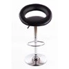 Restpro Baro kėdė DOUGHNUT ECO LEATHER CHROME Juodas