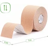 Sporto ir reabilitacijos kinezio juosta (kineziologinis teipas) Habys Standard Elastic 5 cm × 5 m, smėlio