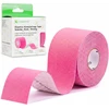 Sporto ir reabilitacijos kinezio juosta (kineziologinis teipas) Habys Strong Elastic 5 cm × 5 m, rožinė