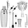 Springos Kokteilių gaminimo rinkinys su bambuko stovu PROFESSIONAL SET, 750ml 12vnt. MAXI
