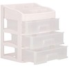 Springos Kosmetikos priemonių dėžutė BEAUTY BOX 3 DRAWERS OPEN CREAM