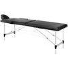 Activeshop Sulankstomas aliuminis masažo stalas Balance 2 segmentų juodas 2547