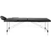 Activeshop Sulankstomas aliuminis masažo stalas Balance 2 segmentų juodas 2547