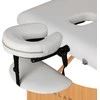 Activeshop Sulankstomas medinis masažo stalas Balance Lux 3 segmentų 190×70 cm baltas