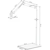 Activeshop UV/LED pedikiūro lempos stovas Glow, baltas