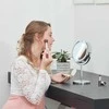 Vaizdą didinantis dvipusis veidrodis (X1/X10) su LED apšvietimu Lanaform Stand Mirror X10