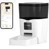 Išmanus maisto dozatorius Sponge Pet Feeder Smart, baltas/juodas