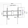 Laikiklis TV Wall Mount 43-90 Tilt Extra Slim