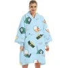 Blue Šilelis sweater blanket Mėlyna
