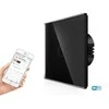 Spring One gang, one way wifi touch switch (juodas, glass)