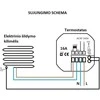 Thermostat SPRING TR8000-1WB (for underfloor heating) (juodas) with WIFI